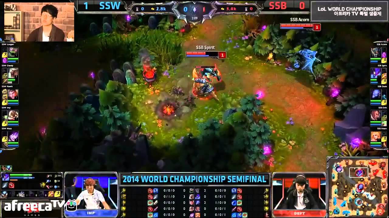 아프리카TV 4강 특별생중계 1일차 SSB vs SSW 2경기