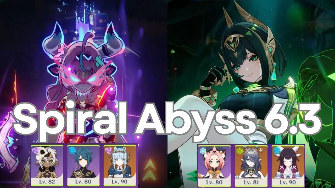 Version 6.3 Luna IV Spiral Abyss | Varesa C0 | Nefer C0 | Genshin Impact | 36 Stars