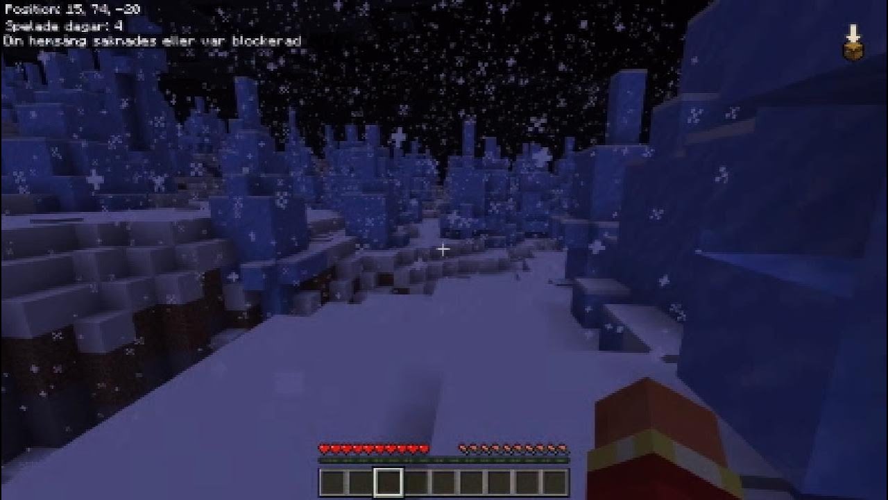 Spelar minecraft