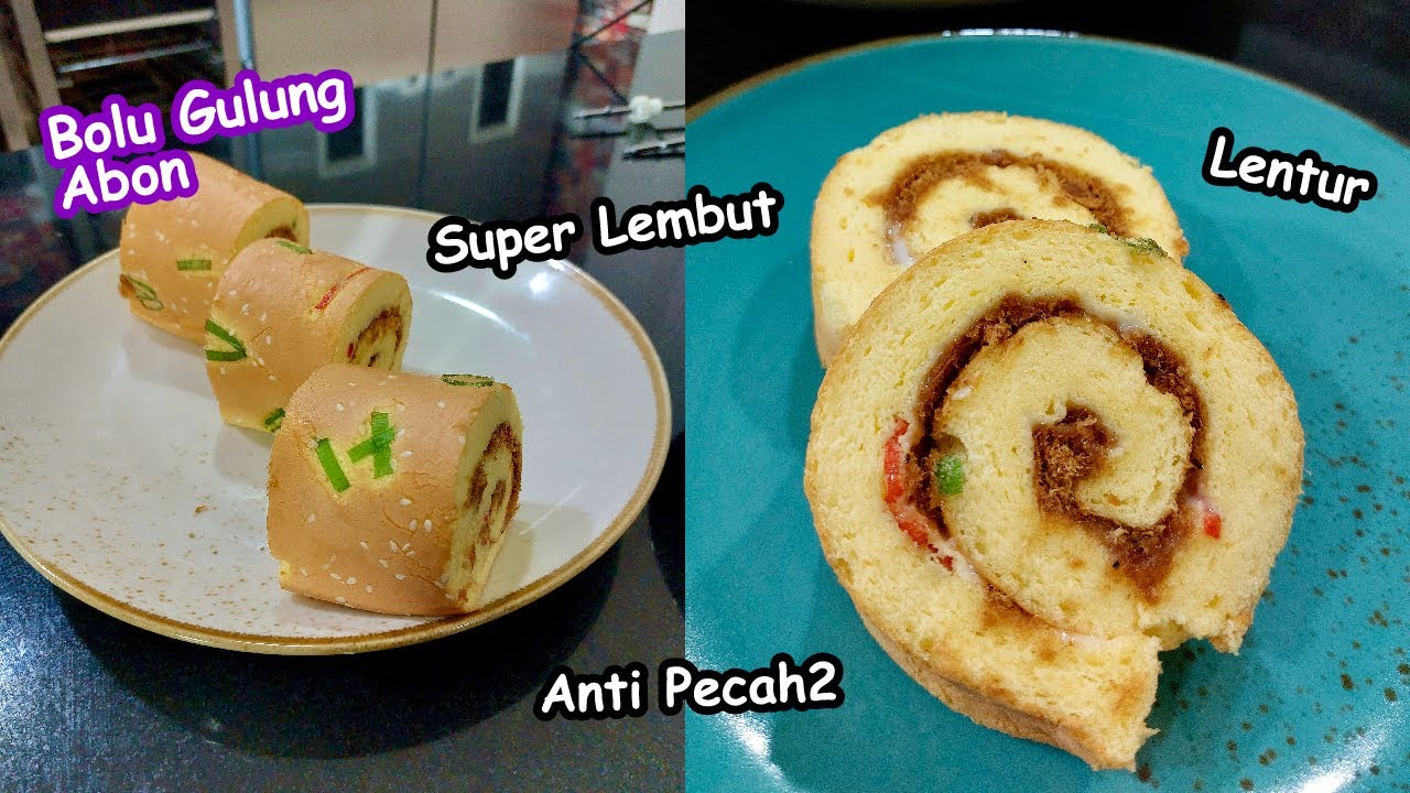 Resep BOLU GULUNG ABON | Super lembut, lentur, dan tidak pecah-pecah