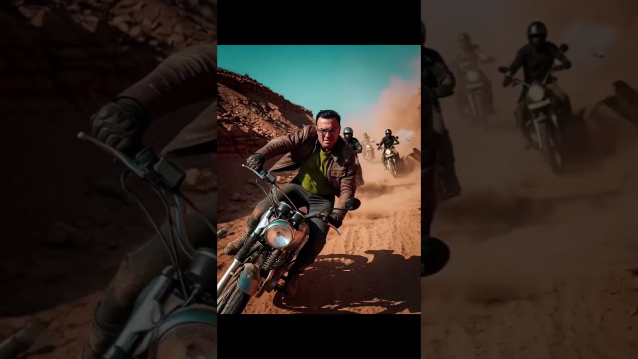 Desert Apocalypse Chase | Indian Biker vs Canyon Collapse | Cinematic 8K Action