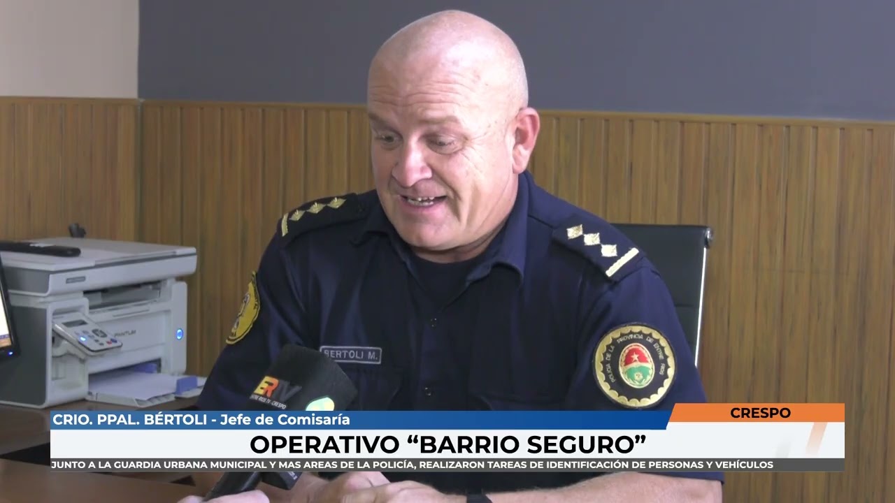 Crio Ppal Bertoli - Detenido por hurto en flagrancia y operativo Barrio Seguro