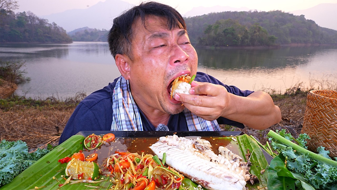ปลานิลเผา1.5โล กินกับส้มตำเผ็ดๆล้ามลำครับ-01-04-2026-