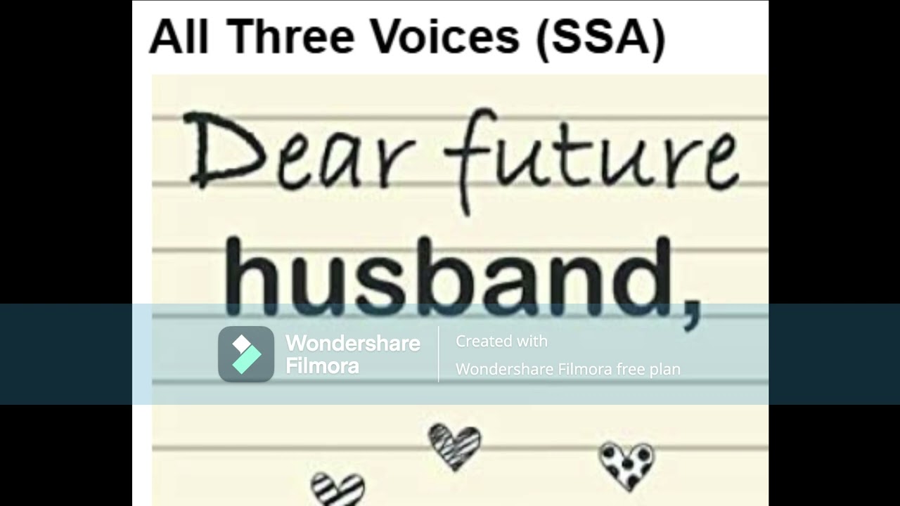 Dear Future Husband: All Three Voices (SSA)