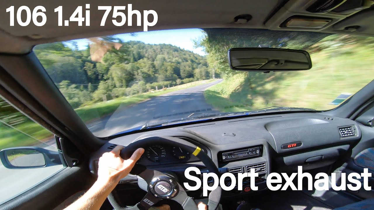 POV peugeot 106 75hp/ sport exhaust