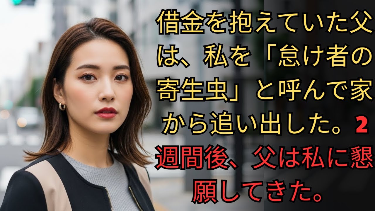 借金を抱えていた父は、私を「怠け者の寄生虫」と呼んで家から追い出した。2週間後、父は私に懇願してきた。