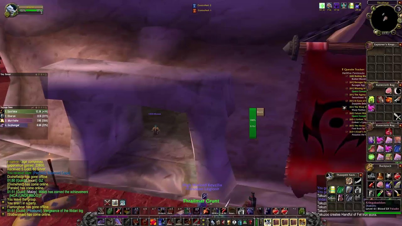 WoW TBC Hardcore #21 - Warrior - lvl 60 - Blood Furnace