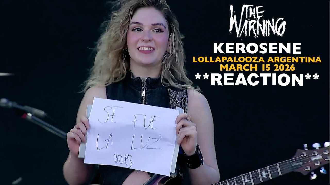 Musicians REACT to The Warning: KEROSENE (2026 Lollapalooza Argentina) includes power outage