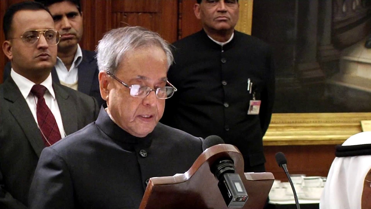 President Mukherjee hosts Banquet in honour of King Hamad Bin Isa Al-Khalifa of Kingdom of Bahrain