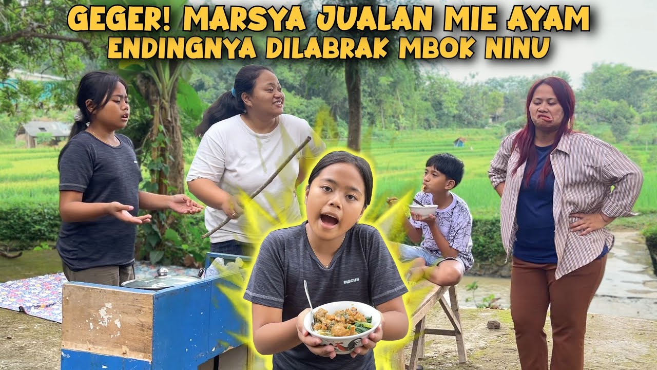 marsya jual mie ayam bikin geger | Komedi Bocil