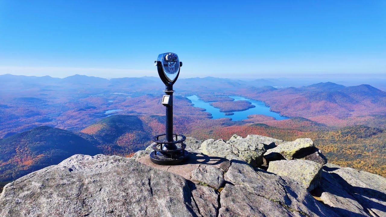 Road Trip to the Top of Whiteface Mountain Adirondacks Lake Placid in Autumn | 4K