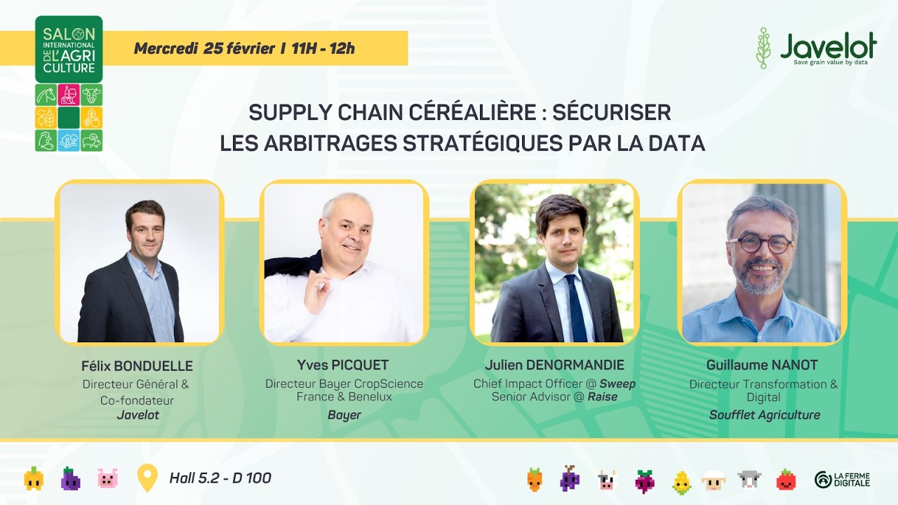 Table ronde - Supply Chain céréalière : sécuriser les arbitrages stratégiques par la data