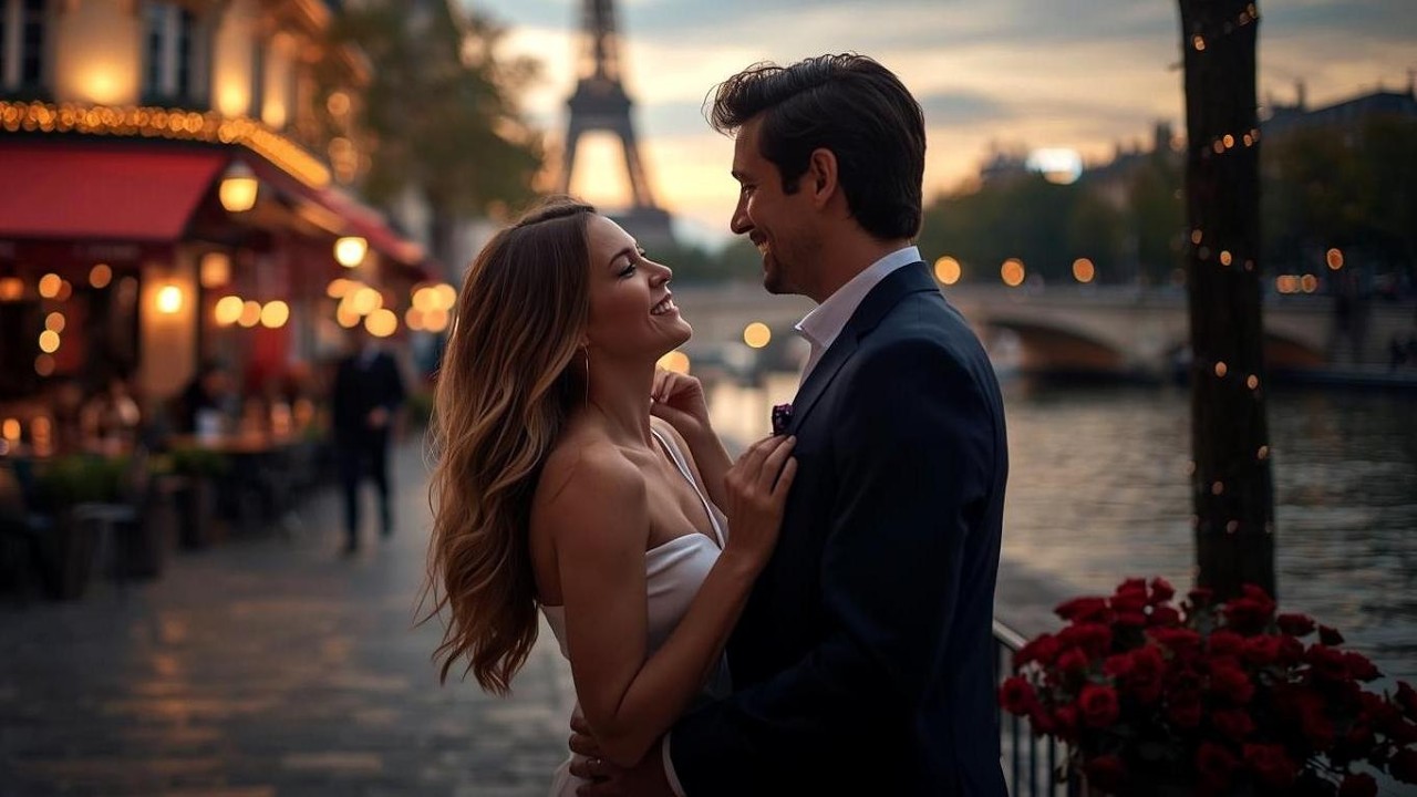 Valentine à Paris  🇫🇷  Chanson Française Style Piaf | Duo Romantique | Paris Love Song
