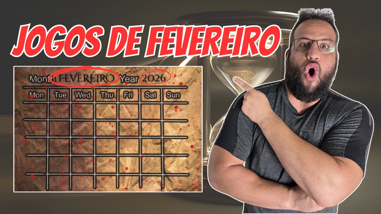 Calendário Assombrado dos Games | Lançamentos de Fevereiro 2026 🎮