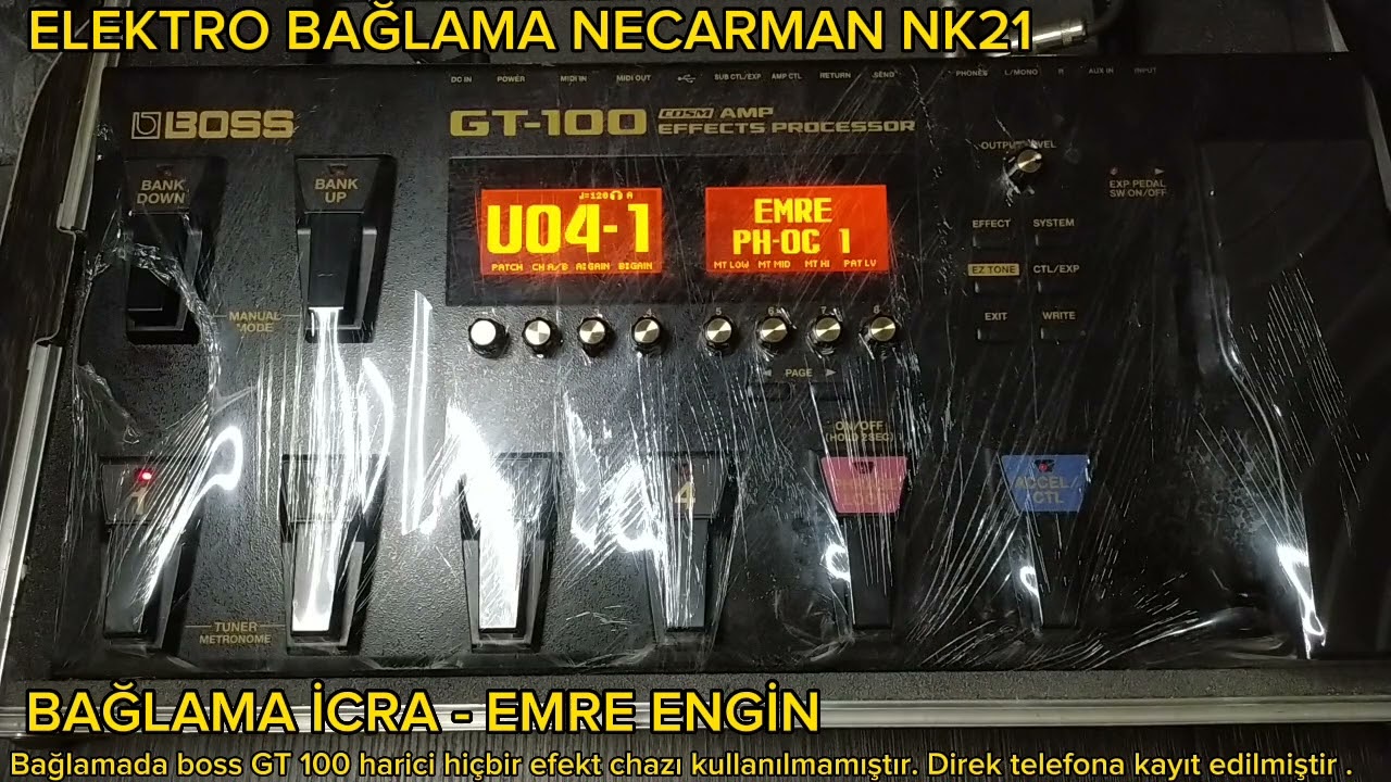 BOSS GT-100 ELEKTRO BAĞLAMA SAZ TONLARI EMRE ENGİN