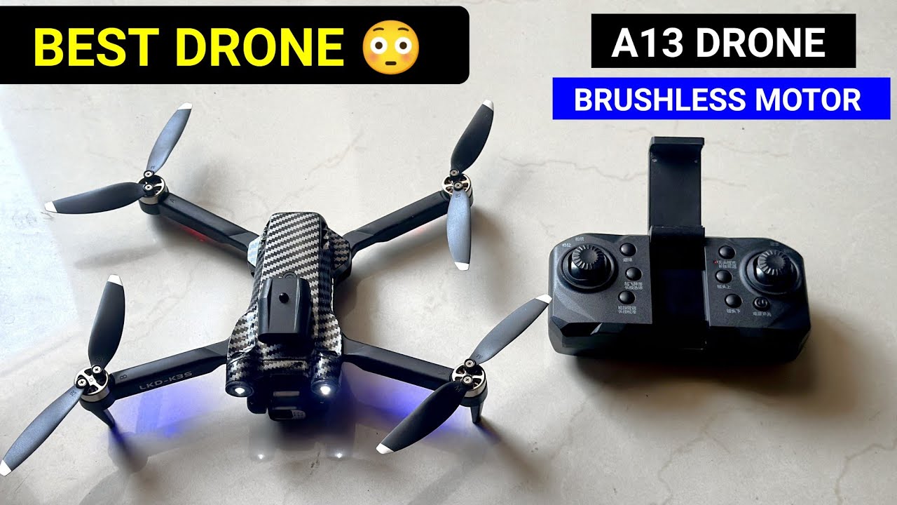 A13 & P12 pro Brushless motor Drone🔥 Best Foldable Drone with dual camera Wifi Connectivity