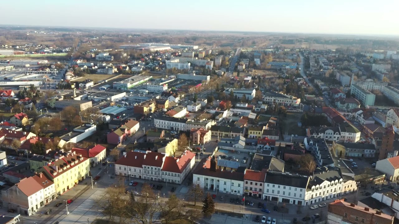 Rawa Mazowiecka z lotu ptaka 4K