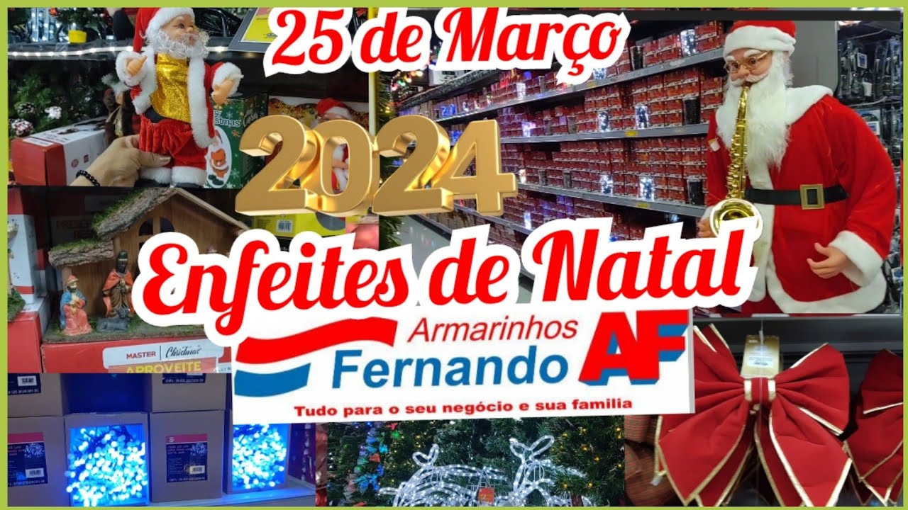 🎄🤶 CHEGARAM ENFEITES DE NATAL NO ARMARINHOS FERNANDO! COM PREÇOS ACESSÍVEIS.