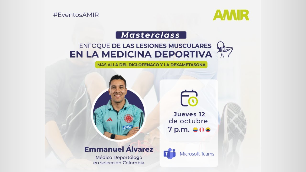 Masterclass enfoque de las lesiones musculares en la medicina deportiva