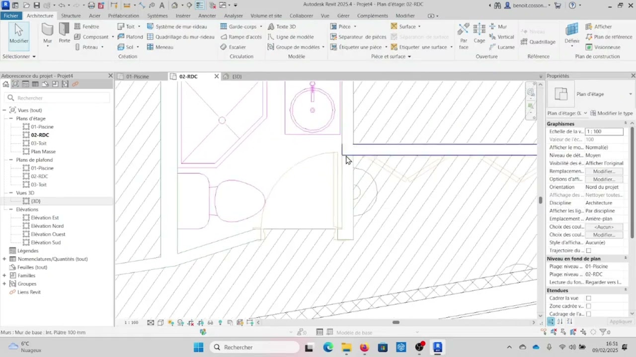Formation REVIT ARCHI - 05 - Création des murs