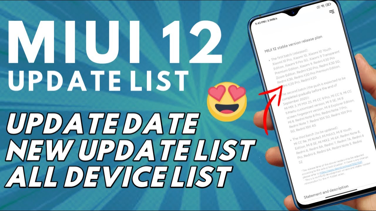 MIUI 12 India Update New Release Date | OTA Update Device List | Redmi Note 8, Note 7 & MORE!!