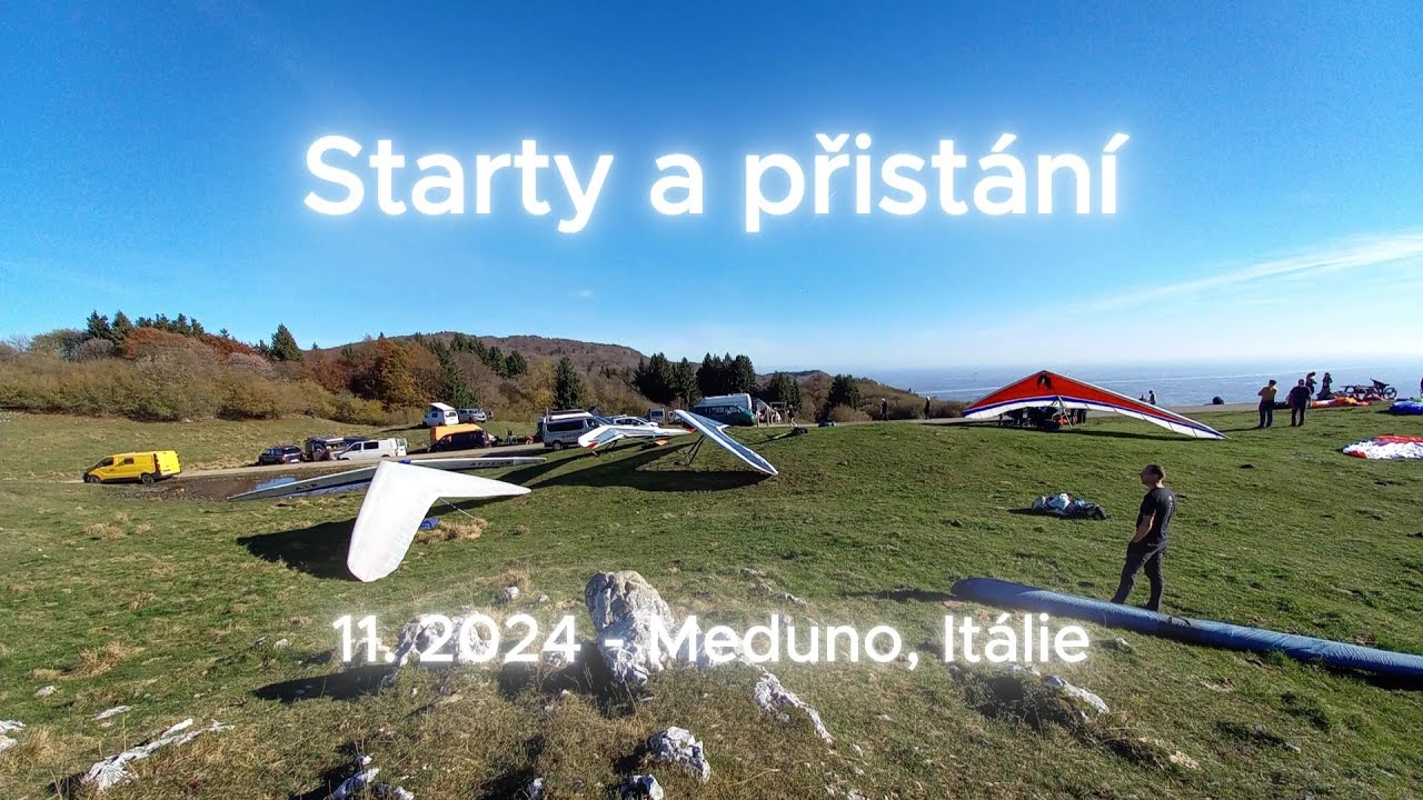 11. 2024 Meduno - Starty a přistání - rogalo
