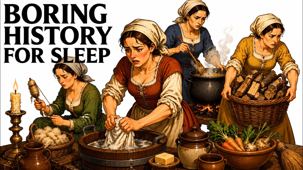 🕯️🏡🧺 The Hidden Work That Kept Medieval Homes Running 😴 | History for Sleep