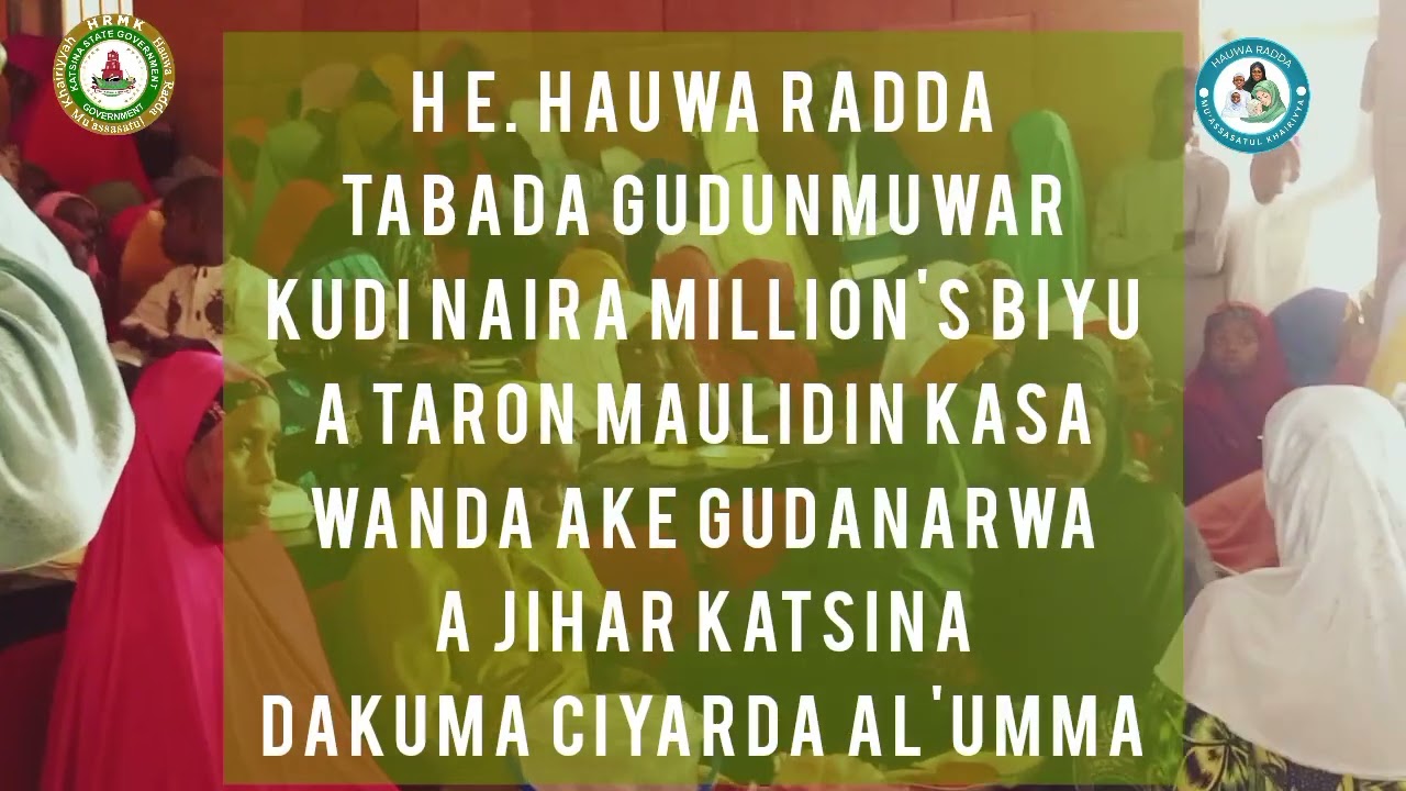 DR. KHADIMATUL ISLAM SAYYADA HAUWA RADDA TAYI ABUNDA TASABA CIYARDA AL'UMMA MAHALARTA MAKON SHEHU