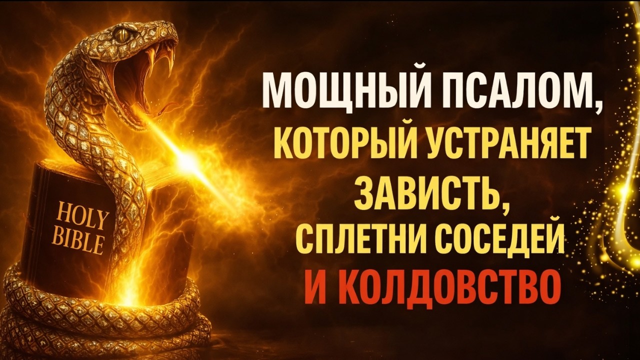 «Послушай сейчас мощный псалом, который устраняет зависть, сплетни соседей и колдовство»