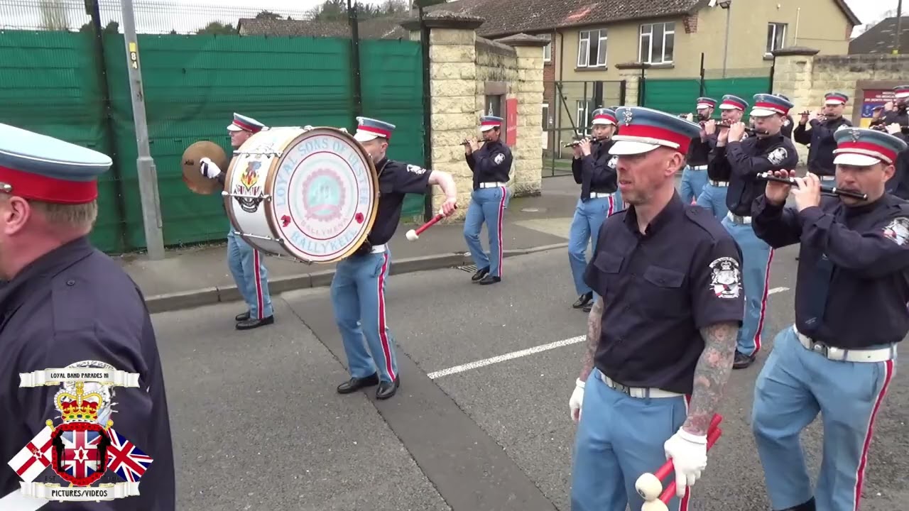 Ballykeel Loyal Sons Of Ulster FB @ ABOD Easter Monday Parade In Enniskillen 2024