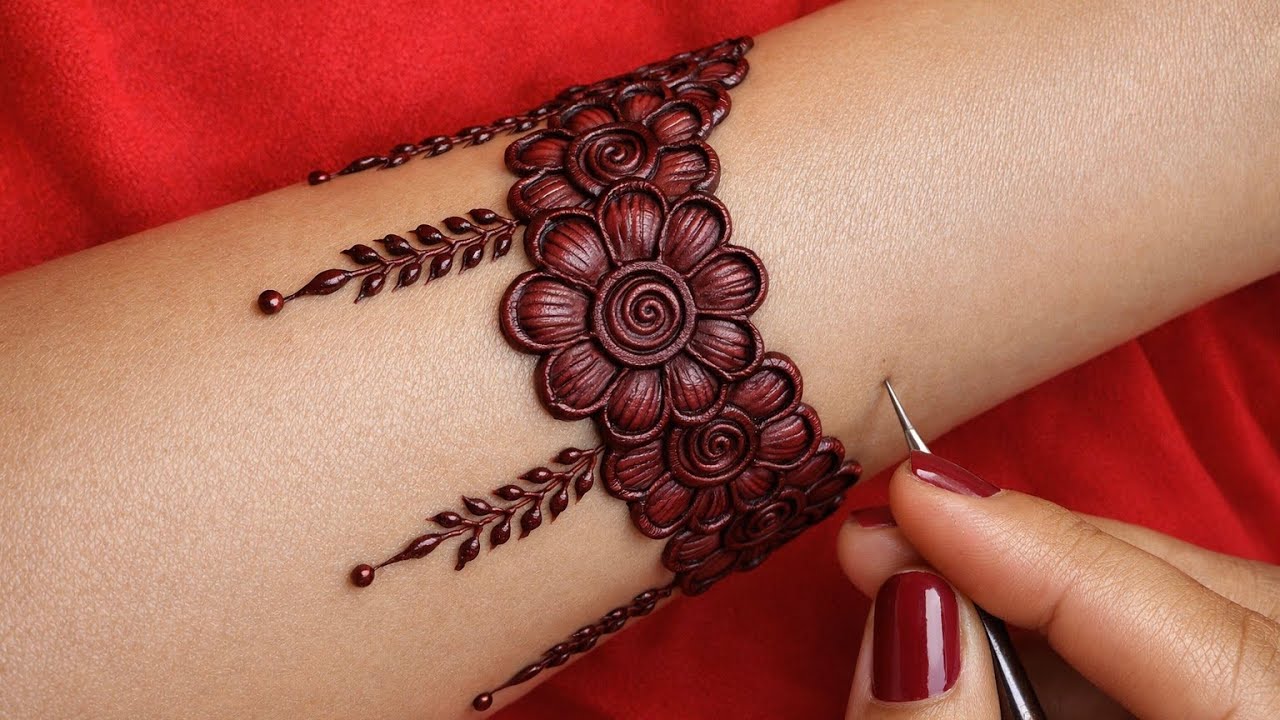New stylish full hand mehndi design | easy front hand mehndi | simple mehandi ka design | mehndi