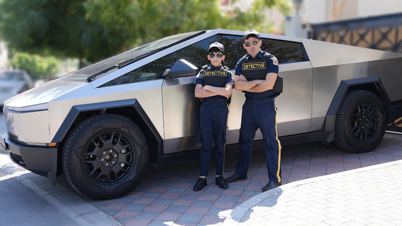 Detective Jason with Tesla CyberTruck Story for Kids