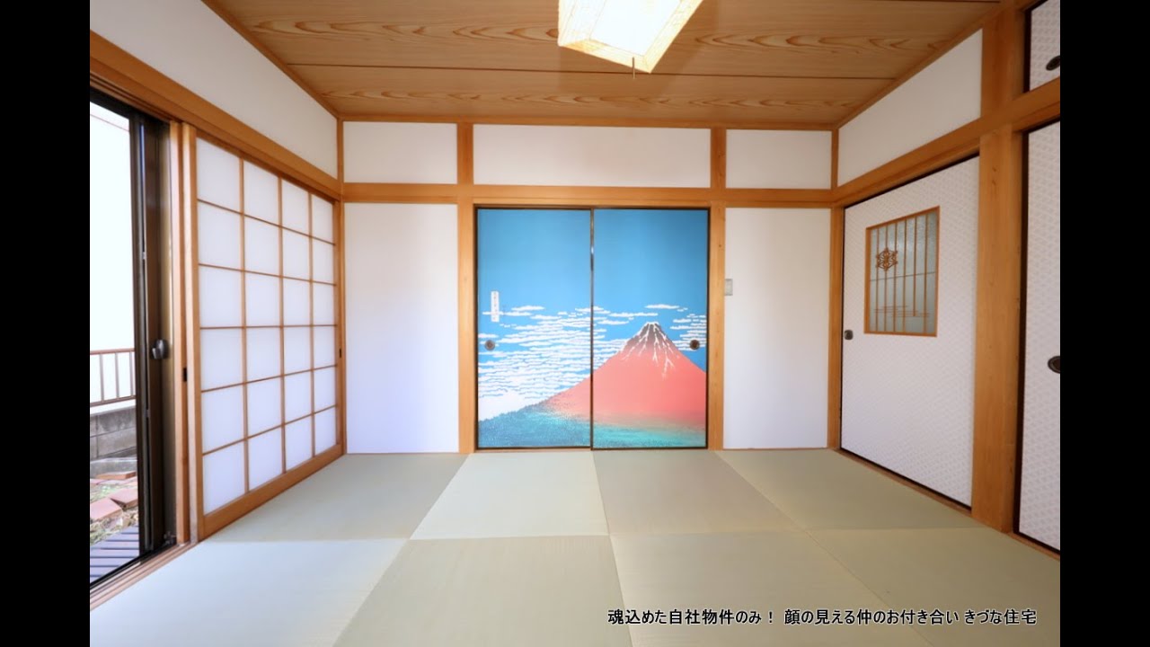 【人気の高階小学区！でペットと暮らせる 収納・物置が充実している４SLDKの新河岸駅徒歩7分の戸建て貸家】　葛飾北斎の襖でどやっ！　川越市寺尾　　#貸家 　#収納 　#戸建て
