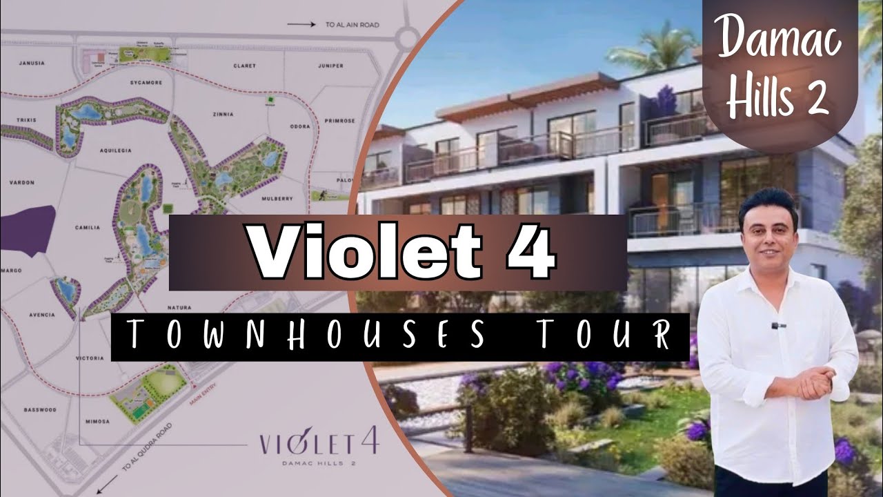 4 Bed Townhouse under 2 Million AED I Damac Hills 2 I Virtual Tour Violet Townhouse