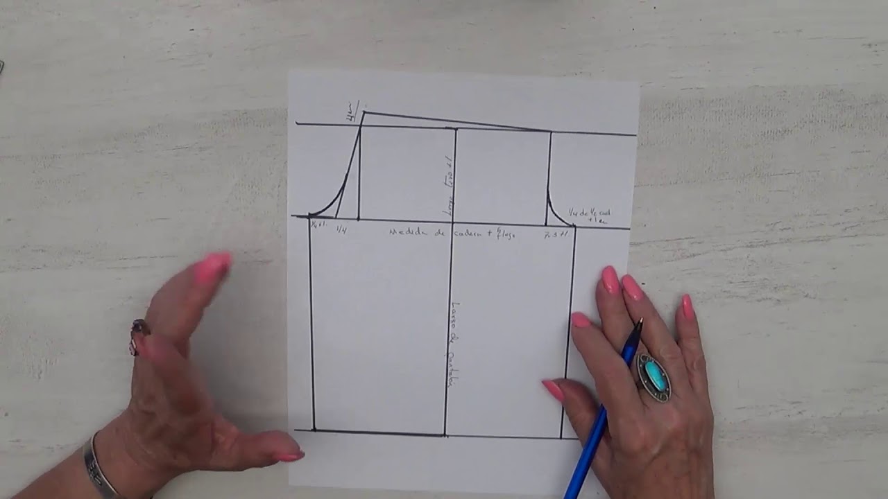 Como hacer el Trazo de pantalón tipo palazzo   clase # 8