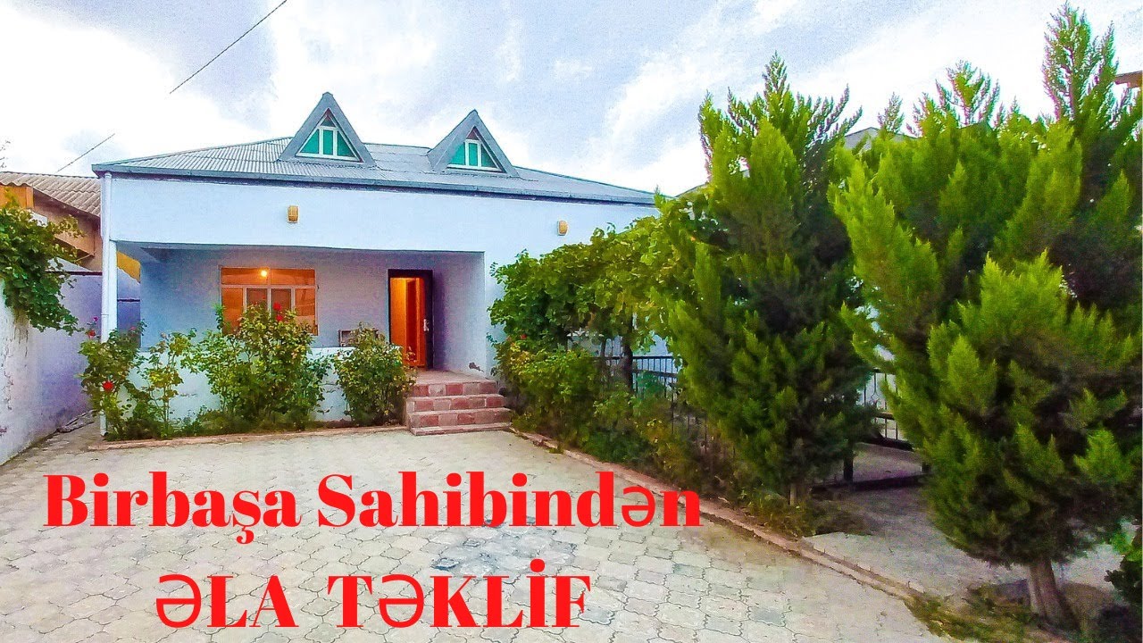 Pirşağı qəsəbəsində həyət evi satılır.   Ev alqi satqisi
