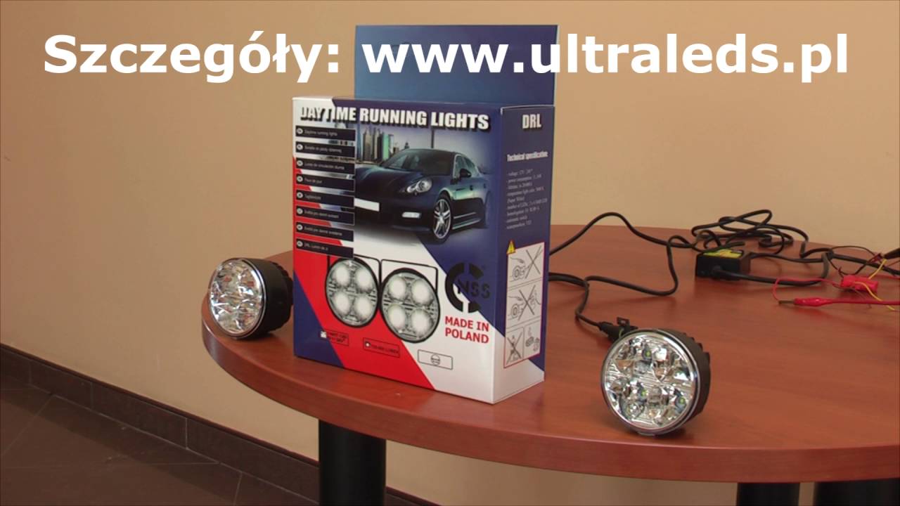 Światła dzienne DRL okrągłe 7 cm NSSC 510 HP PL