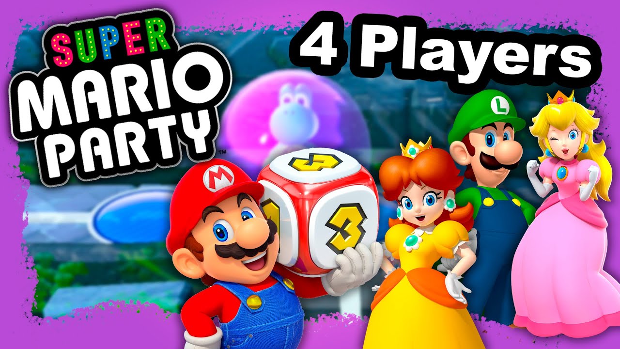 Super Mario Party: Whomp's Domino Ruins (4 players, 10 turns)
