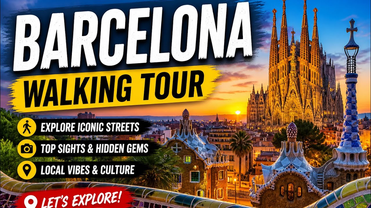 Barcelona, Spain Walking Tour 4K