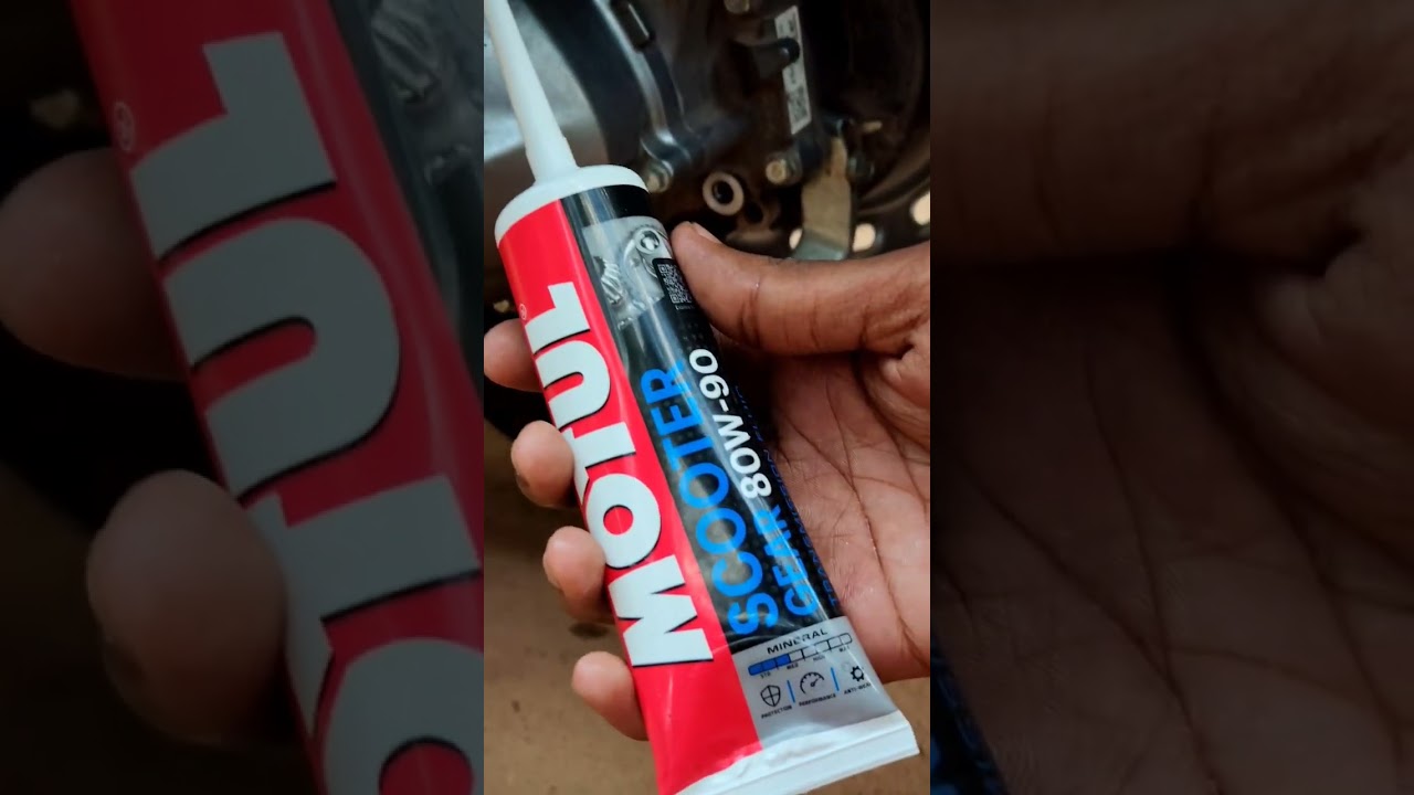 Honda activa gear oil change.#motul