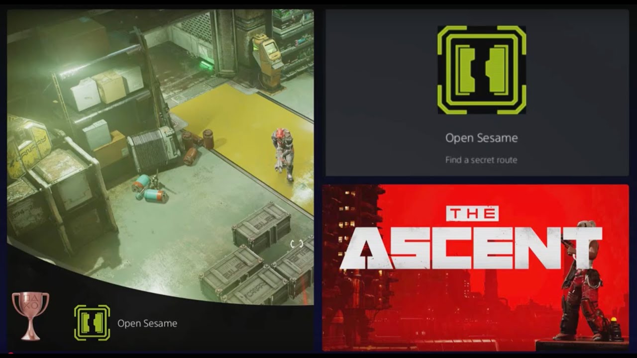 Open Seasame (Find a secret route) rare Trophy in The Ascent Cyber Heist DLC