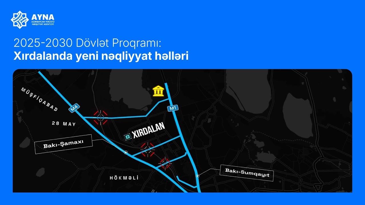 🇦🇿 2025-2030 Dövlət Proqramı, Xırdalan şəhəri