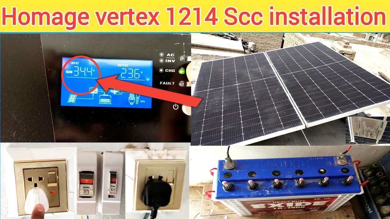 homage vertex 1214 scc installation || jinko 535 watt double glass solar panels installation