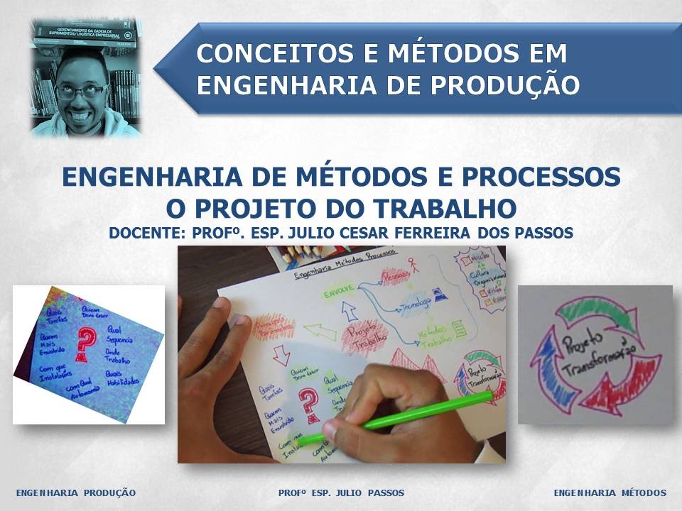 Engenharia de M&eacute;todos e Processos - O Projeto do Trabalho