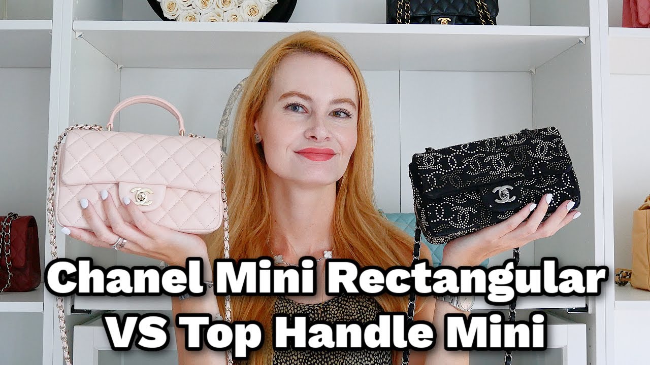Chanel Mini Rectangular VS Top Handle Mini 🤔 || Size, Strap Drop, Pricing, What Fits