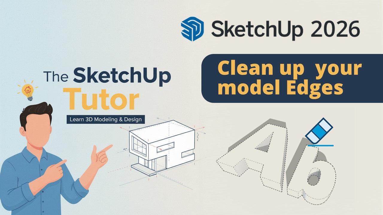 Clean up your Edges in SketchUp 2026