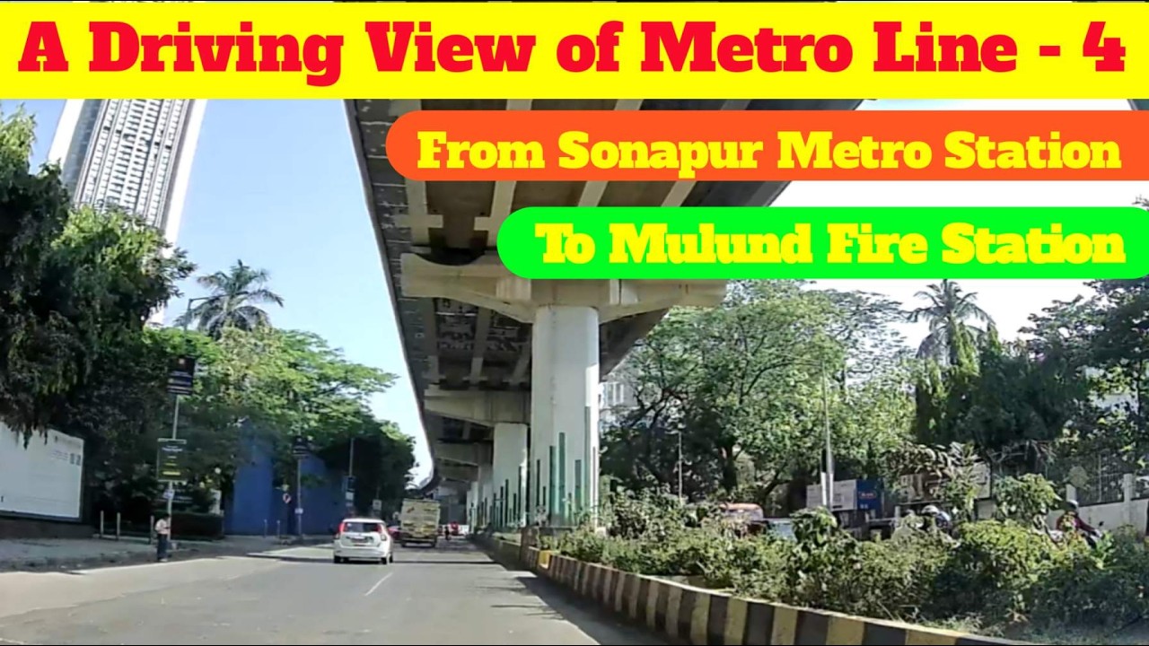 Metro Line-4 Work progress update from Sonapur Metro station to Mulund Fire Station@mytravelvlog7253