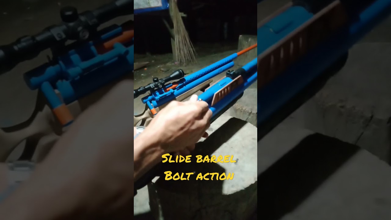 Marble gun Slide barrel bolt action 👍 #short