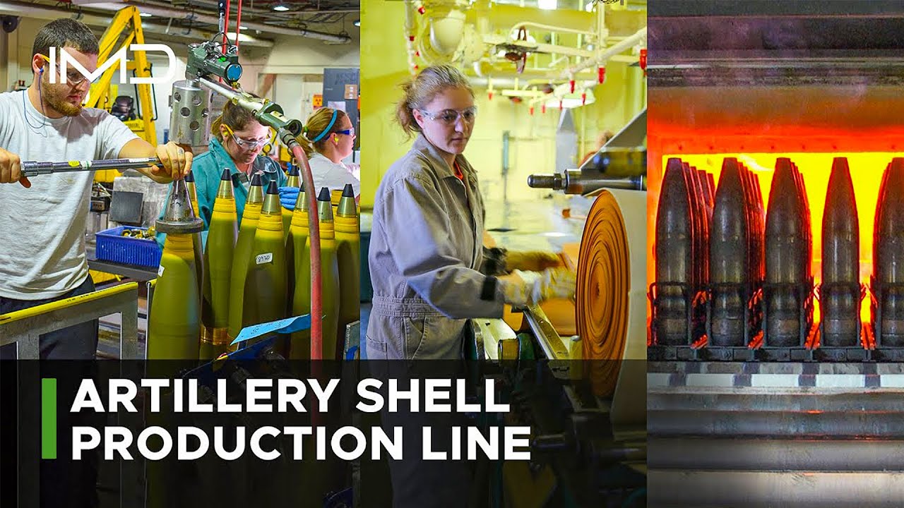 Inside Massive US Army Ammo Factory Making Artillery Shells