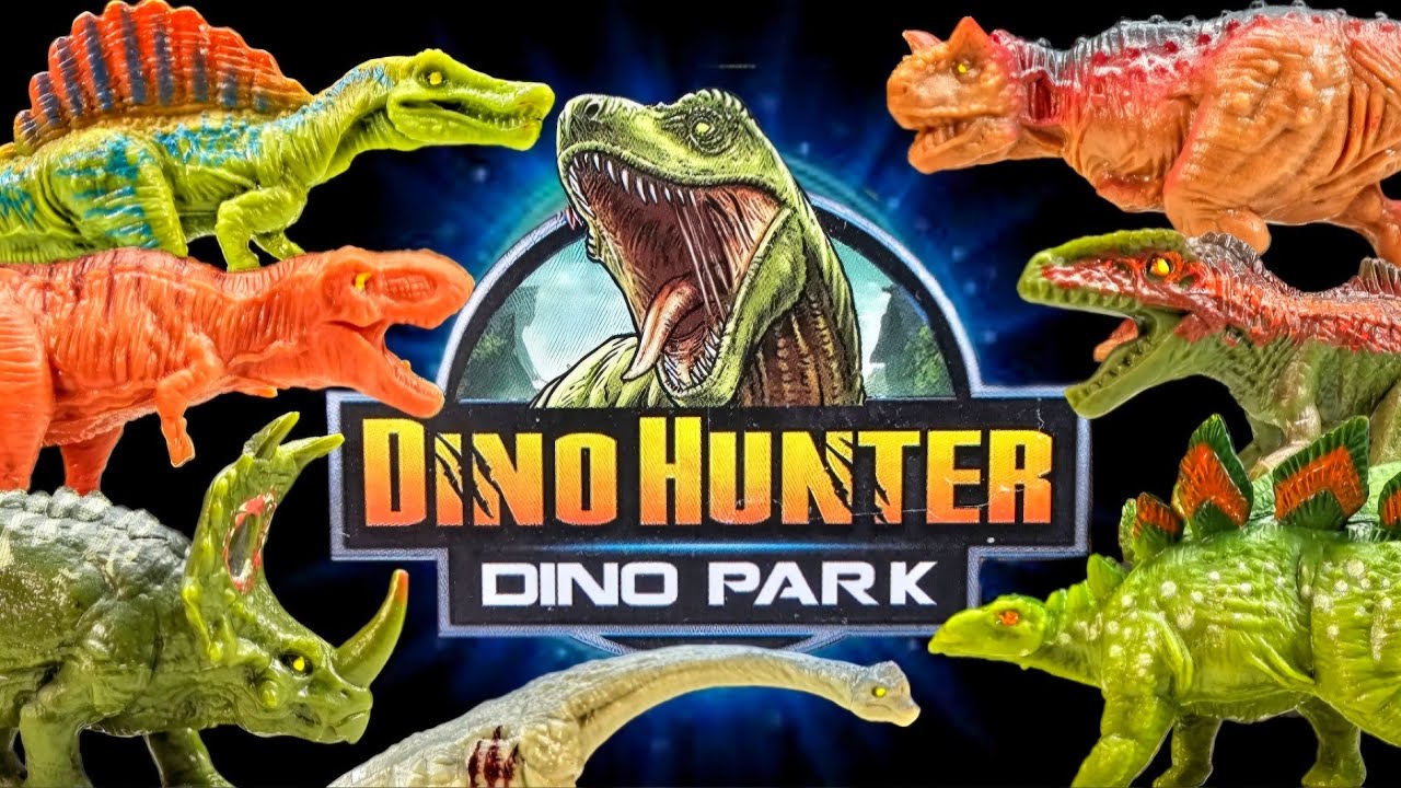 Dino Hunter Dino Park Mini Dinosaurs Review!!! W/Mattel Jurassic World bootlegs!